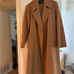 Women's Tan Long Coat